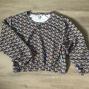 Zara Trafaluc Geometric Top